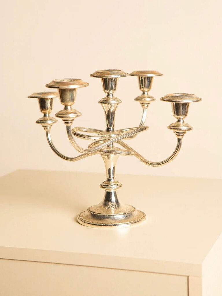 1960s Italian Multi-Candle Candlestick