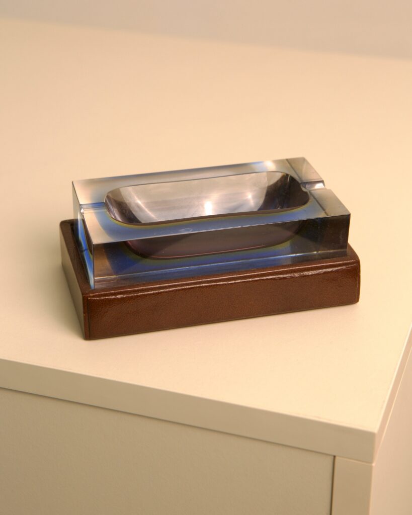 1980s Leather Catchall Ashtray
