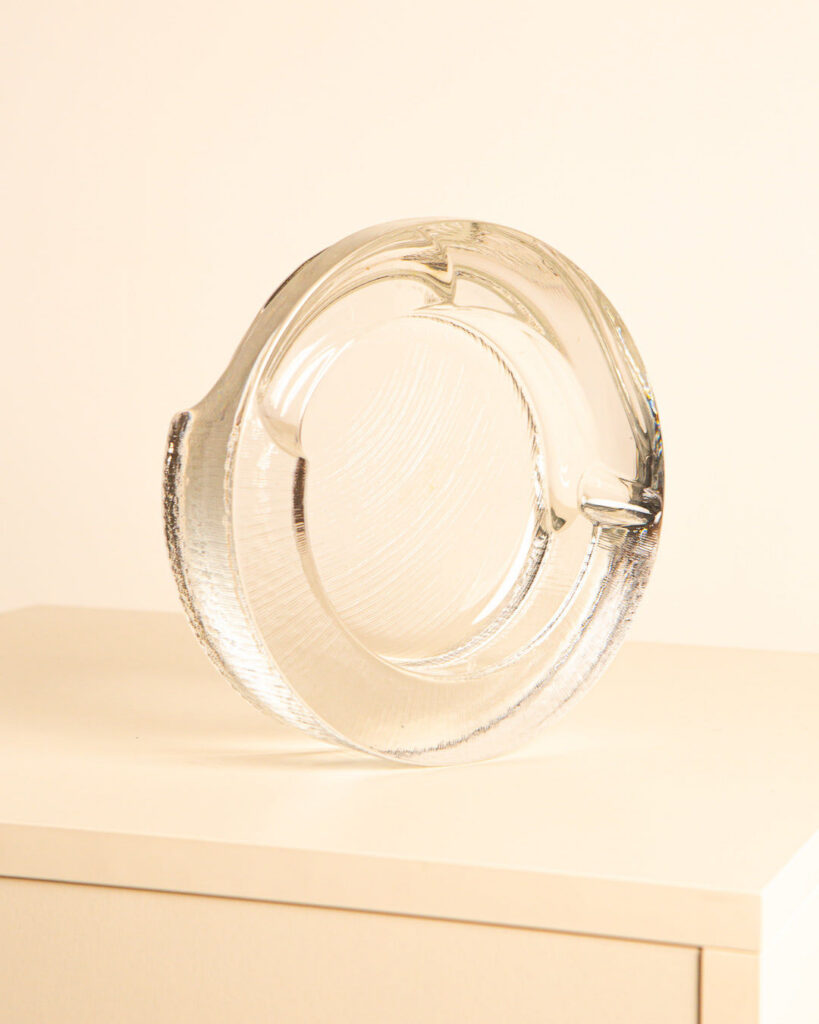 1970s Glass Decorative Ashtray