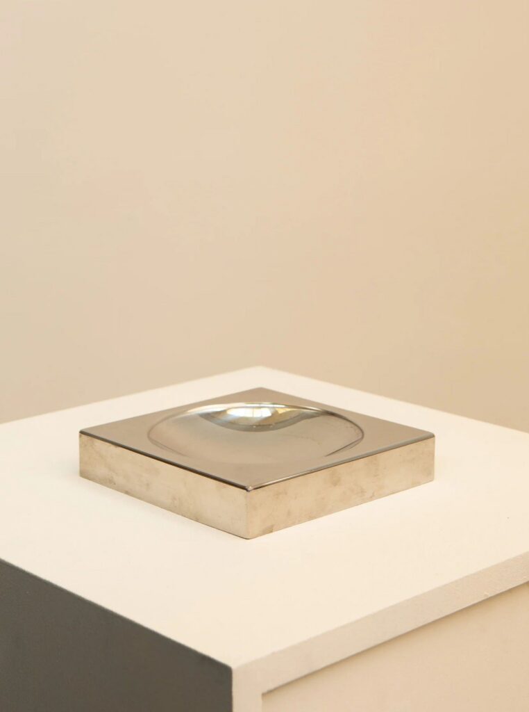 Square Polished Metal Catchall Tray