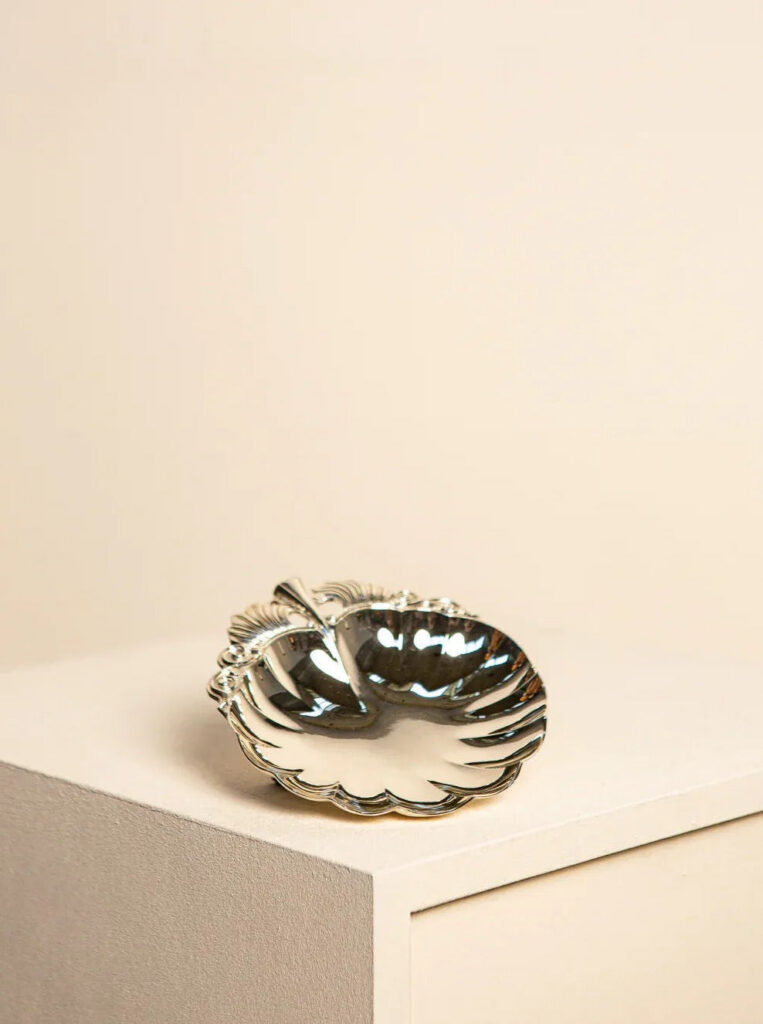 Silver-Plated Scallop Tray