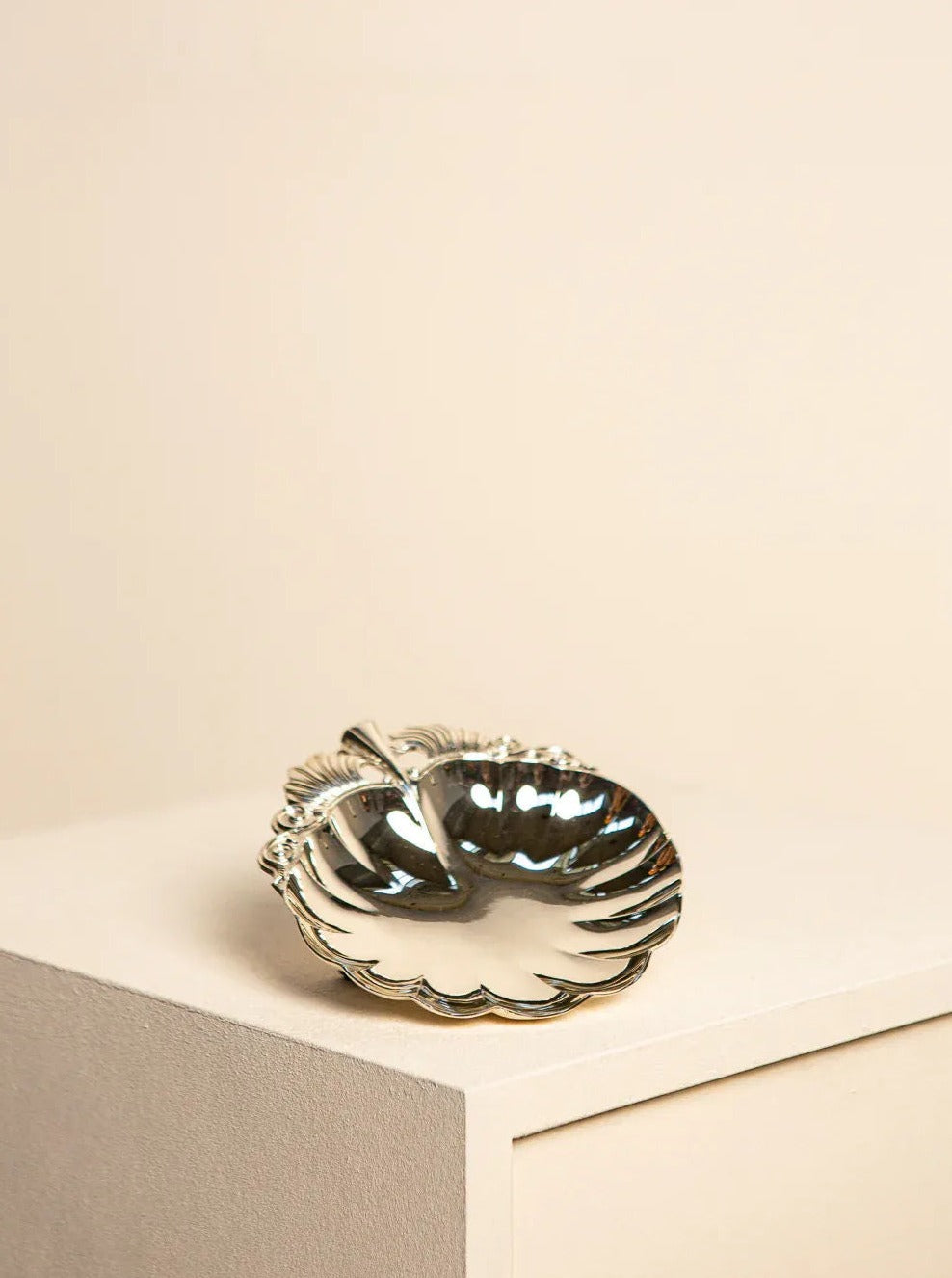 Silver-Plated Scallop Tray
