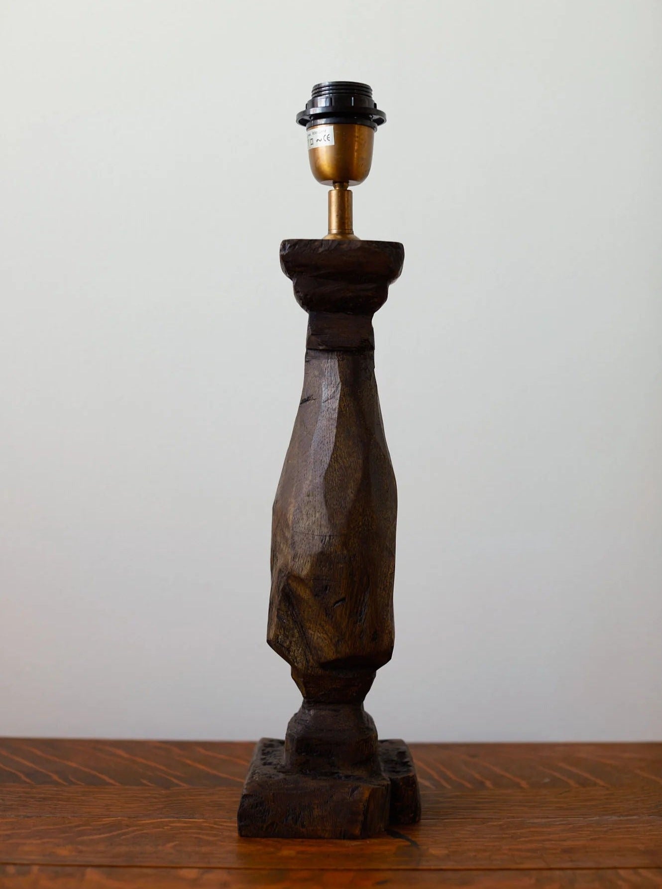 Vintage Hand-Carved Table Lamp - Image 3