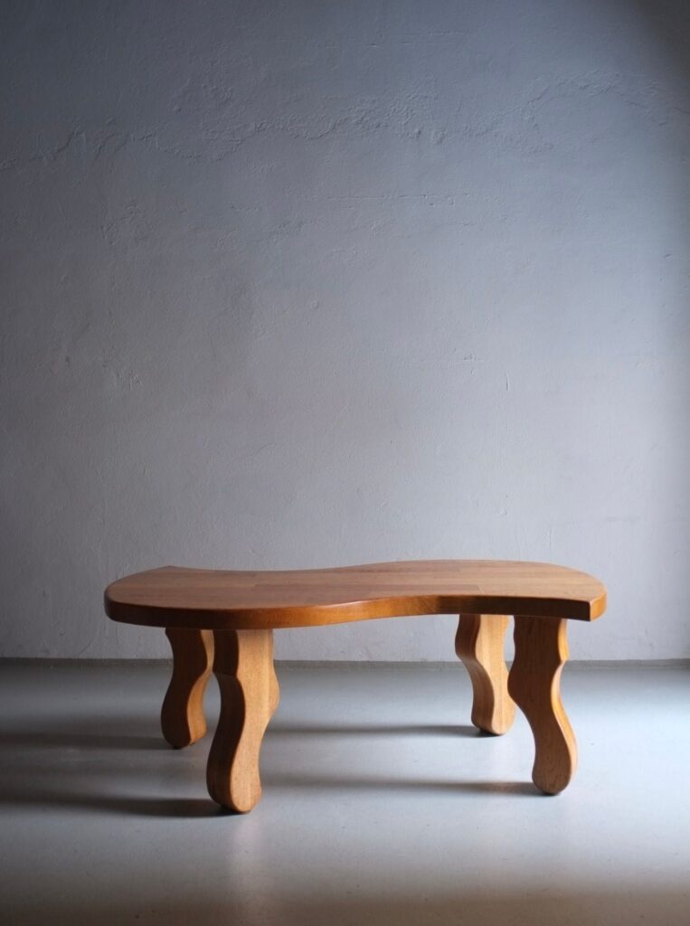 Brutalist Oak Coffee Table