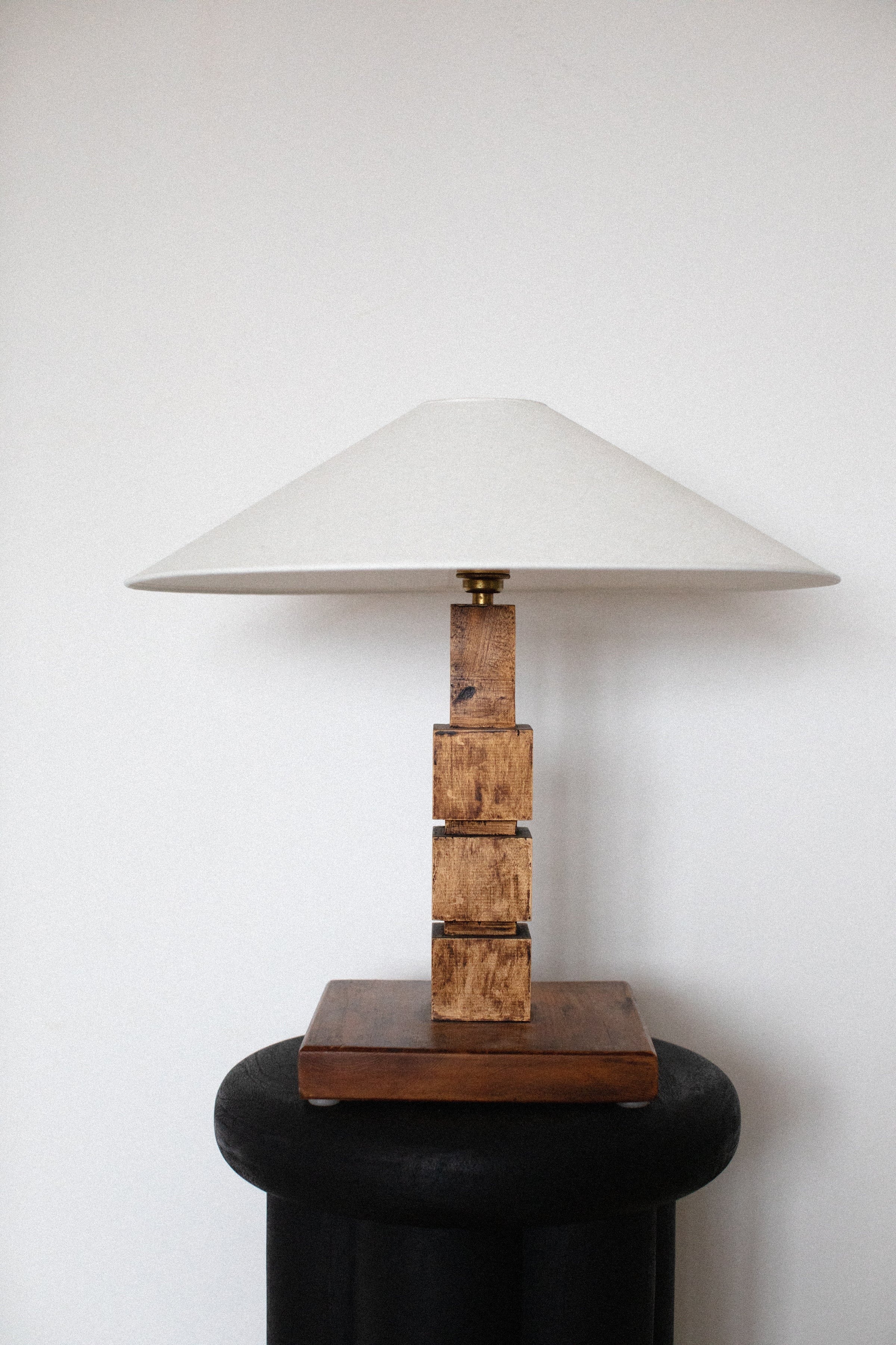 Wooden Table Lamp with Shade - Image 5