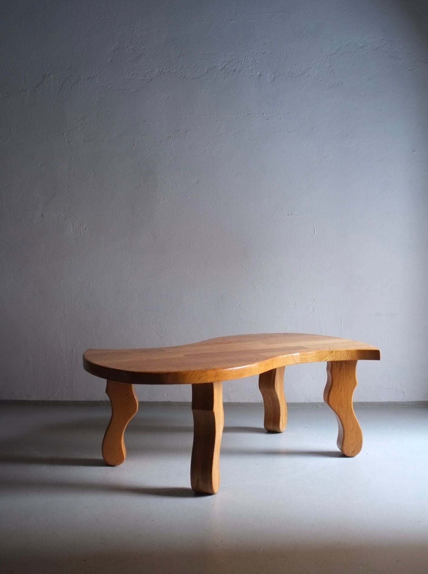 Brutalist Oak Coffee Table - Image 4