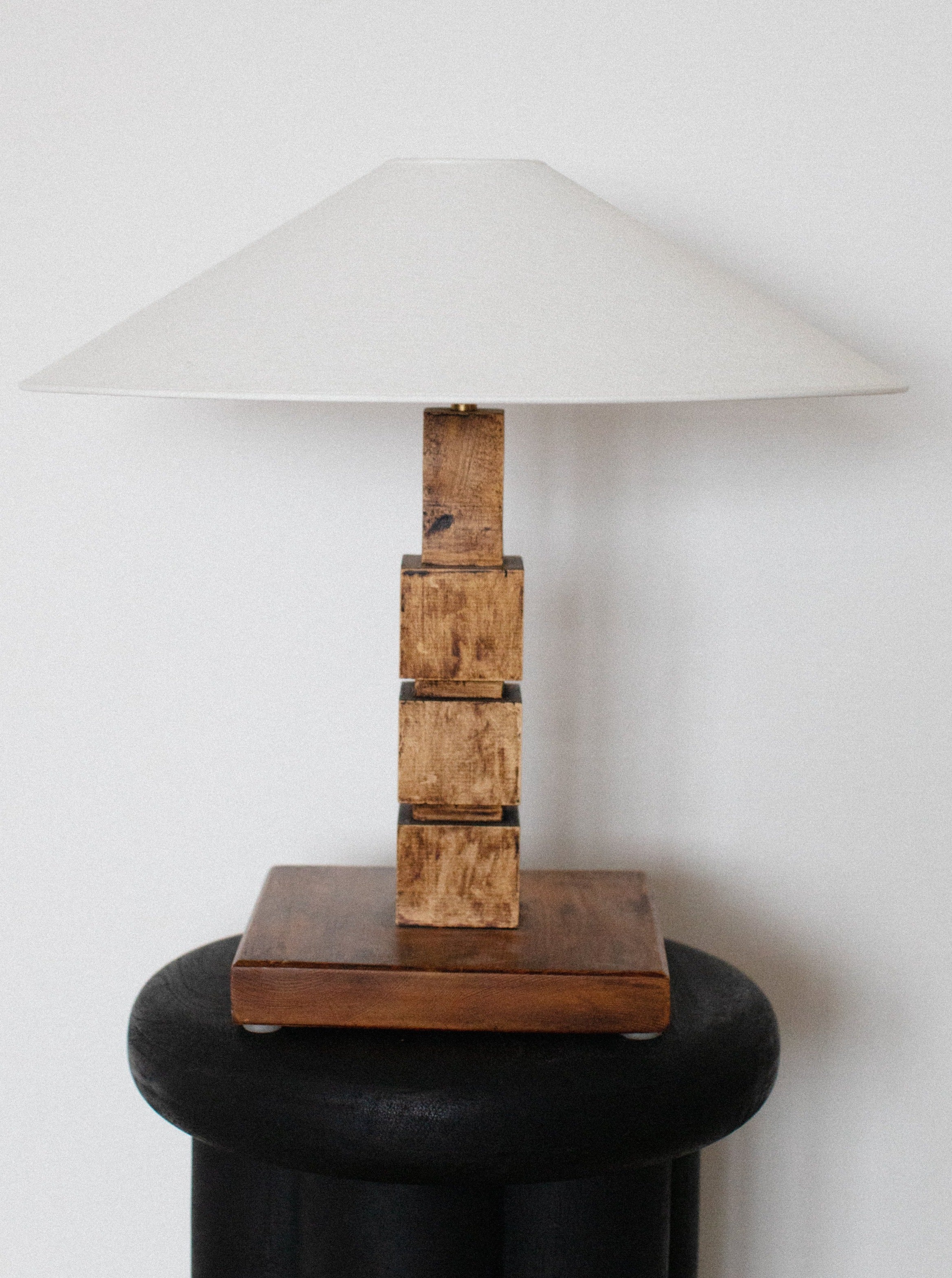 Wooden Table Lamp with Shade