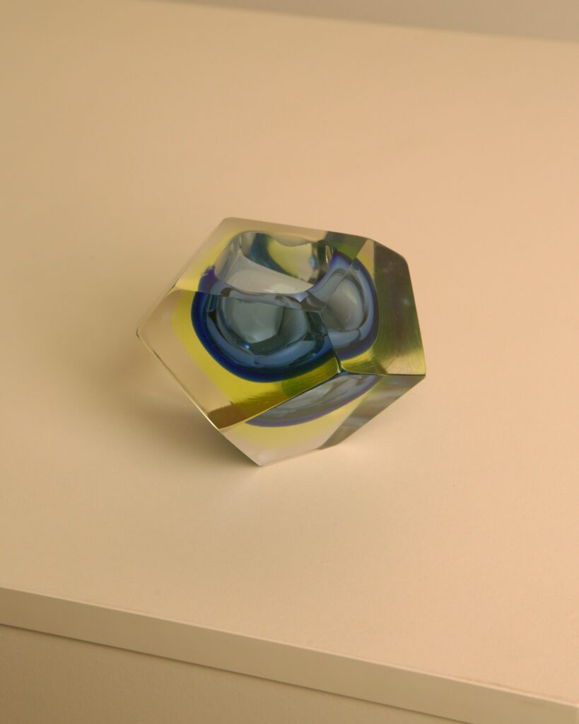 Blue Murano Glass Trinket Tray