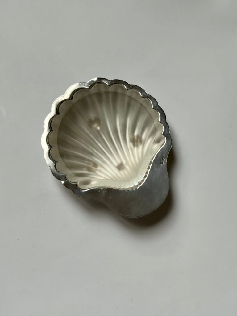 Small Silver Shell Decorative Dish