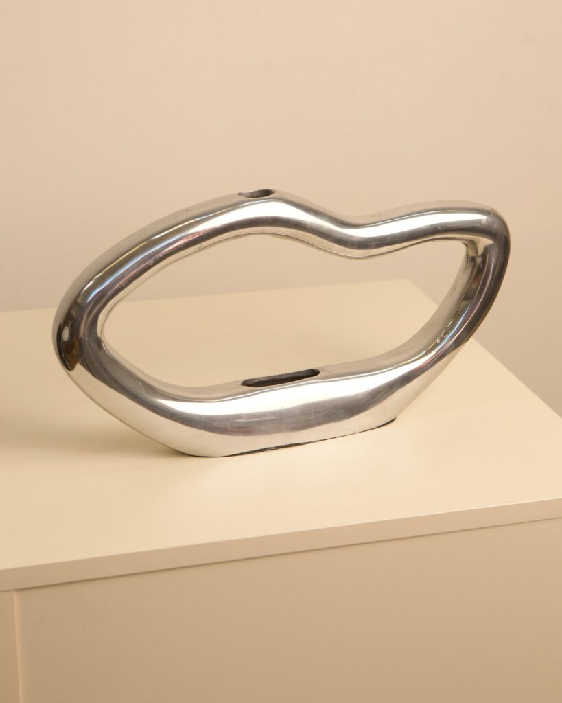 1980s Sculptural Wave Vase