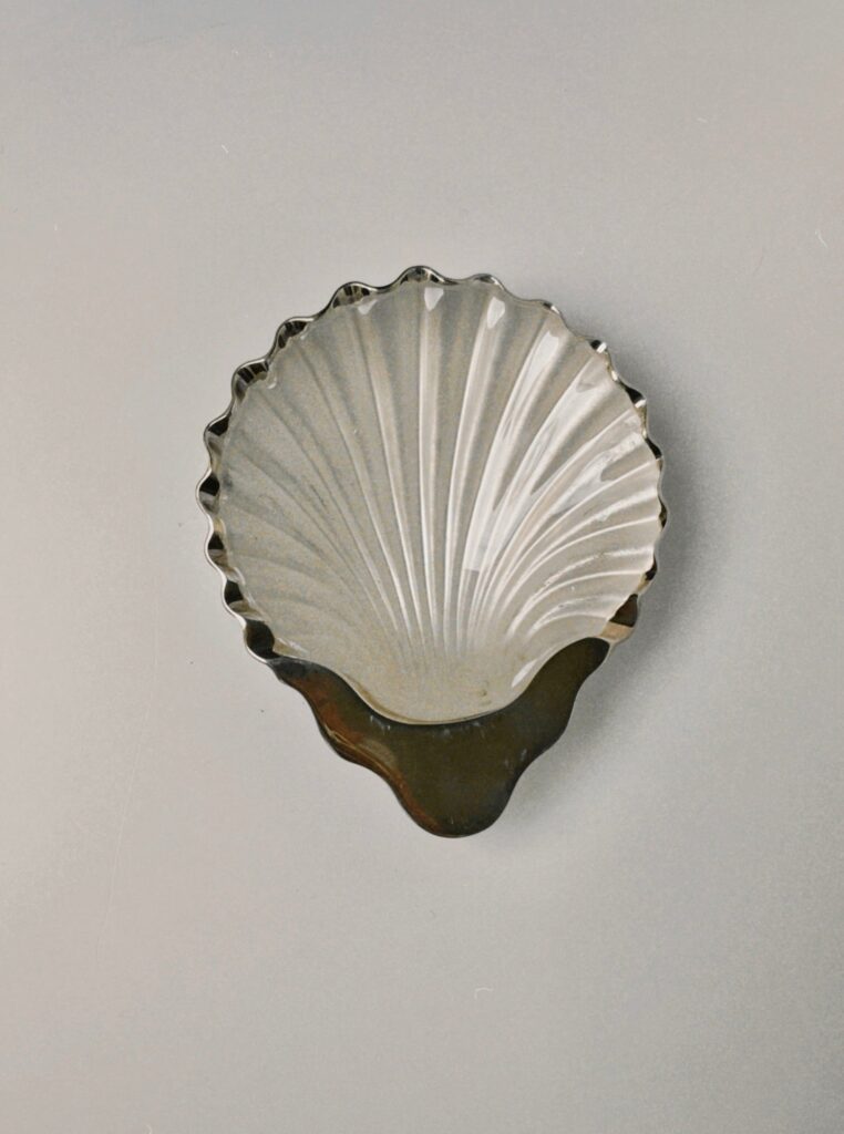 Small Silver Shell Catchall Dish